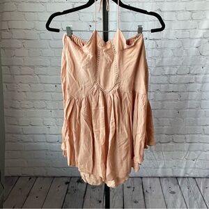 By Together Pink Halter Layered Dress Size Small